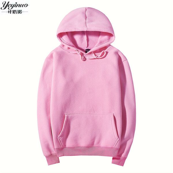 

pink autumn winter fashion men hoodies casual cotton thicken fleece mens pullover tracksuit mens sweatshirt, Black