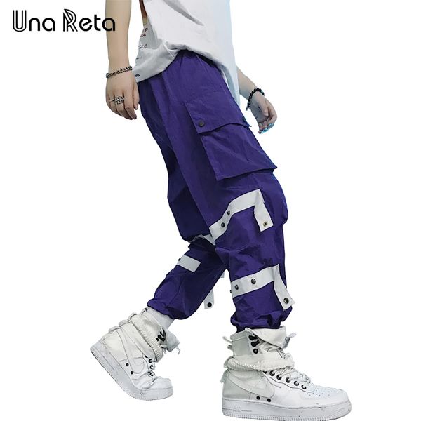 

una reta hip hop pants mens personality design sweatpants joggers trousers casual male new arrivals fashion streetwear men pants, Black