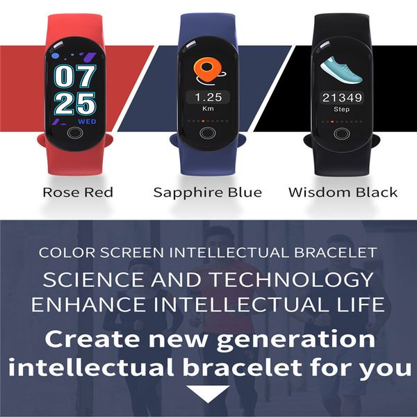 

smart blood pressure measuring heart rate pedometer waterproof running step counter wrist watch fitness tracker pedometer