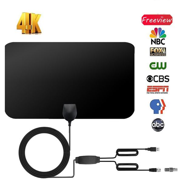 

60 миль Antena TV Digital HDTV Indoor TV антенна с усилителем усилителем Freeview антенны