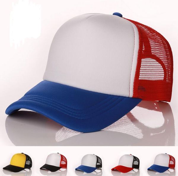 

пустой дальнобойщик сетки шляпы весна лето snapback бейсболки для мужчин обычная пена чистая snap back бейсболка для женщин вс hat 20 шт, Blue;gray