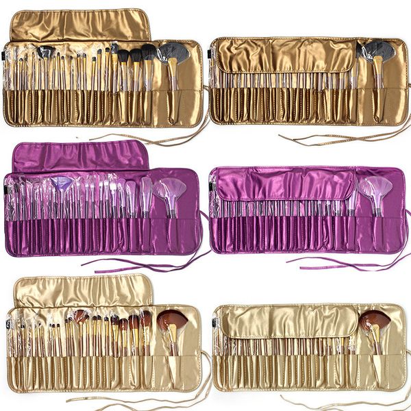 Set di pennelli per trucco 21 pezzi Professionale Occhi Ombretto Fondotinta in polvere Eyeliner Labbra Strumento cosmetico Kit di pennelli per trucco con custodie