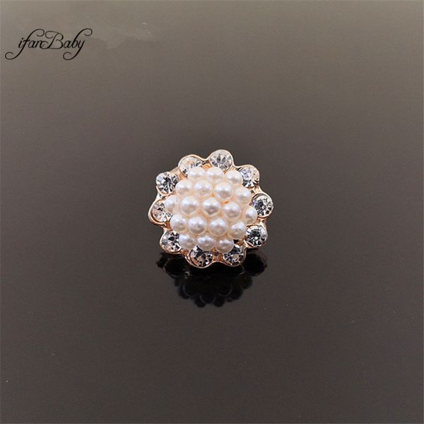 

alloy flat back for diy hair accessories pearl rhinestone buttons, Slivery;white