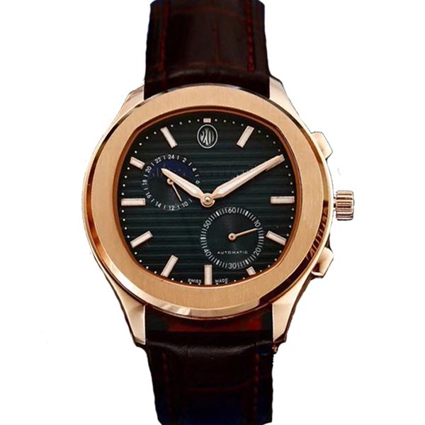 

origina paiget palo s марка спортивные часы мужчины автоматическое движение часы черный корпус синий циферблат из нержавеющей мужские механи, Slivery;brown