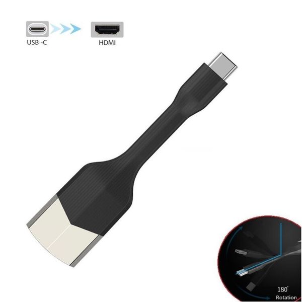 

usb-c to hdmi adapter,type-c to hdmi 4k @30hz adapter thunderbolt 3 compatible, male to female for macbook pro/imac 2017/chromebook pixel