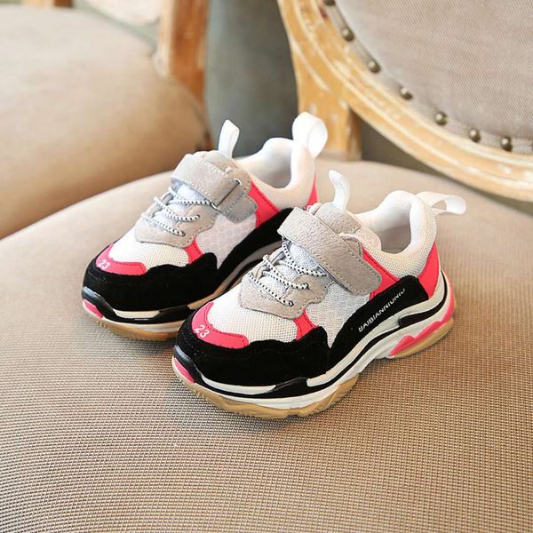 

2018 Autumn New Children Shoes Network Mesh Boys And Girls Sport Shoes Breathable Pupil Fashion Joker Kids Running Sneakers athetic shoes