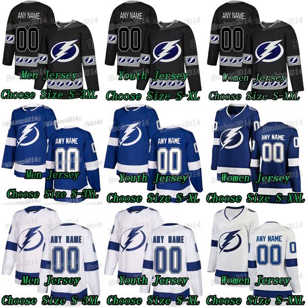 

2018-19 Season Custom Tampa Bay Lightning Ryan McDonagh Andrei Vasilevskiy Steven Stamkos Nikita Kucherov Victor Hedman Hockey Jerseys