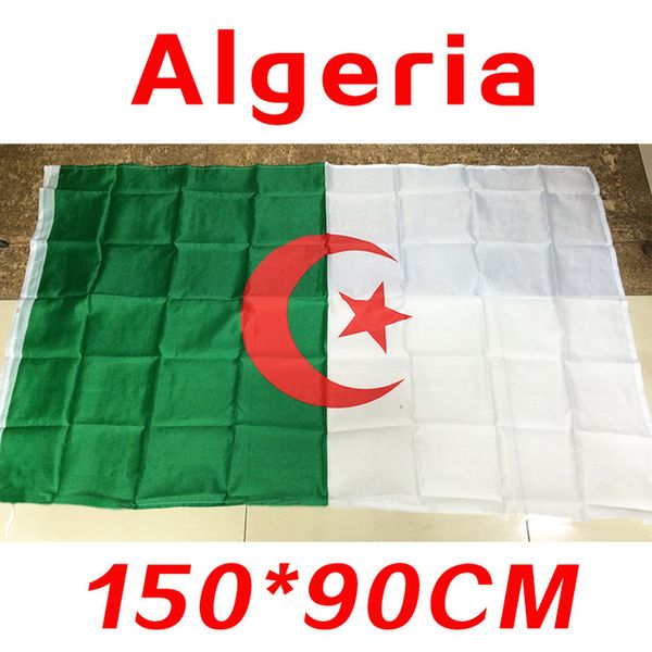 

2018 флаг полиэфира флага Алжира 5*3 FT 150*90 CM Высокомарочное дешевое цена in-kind стрельб