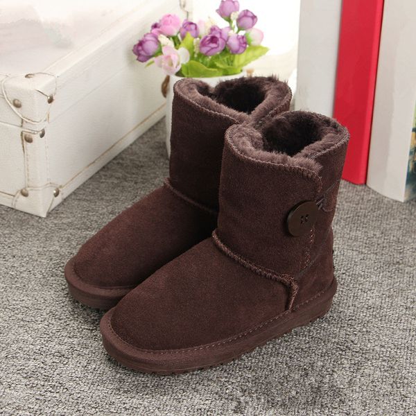 

kids snow boots genuine leather ugz style snow boots for toddlers winter footwear for kids botas quality botas de nieve278h, Black;grey