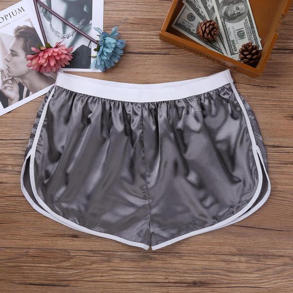 

super lightweight running shorts men quick dry swim boxer briefs soft shiny beach shorts sports short pants swimwear bottoms, Black;blue