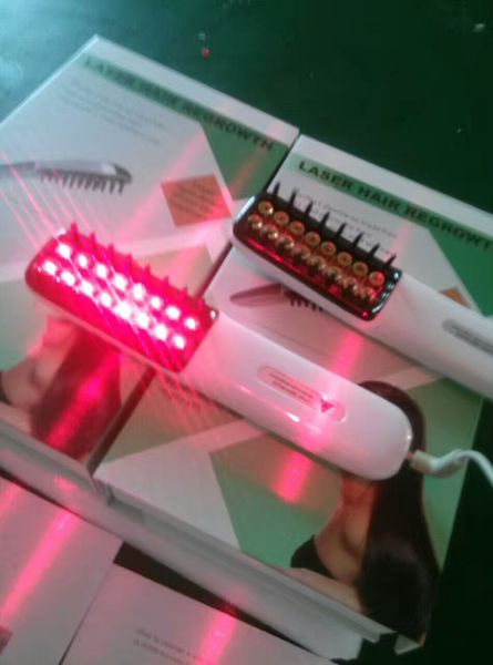 

2018 portable low level therapy hair regrowth laser comb with 16 diodes laser for personal home use
