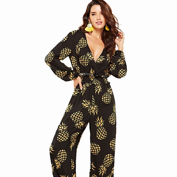 

осень и зима новые продукты европа и америка v воротник талии брюки a3515, Black;white