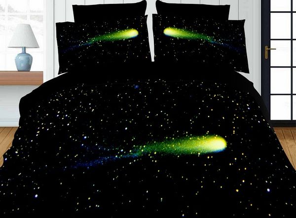 

home bedding set 4pcs 3d printing duvet cover bed sheet pillowcases rose plant tiger star meteor  for adults smn27