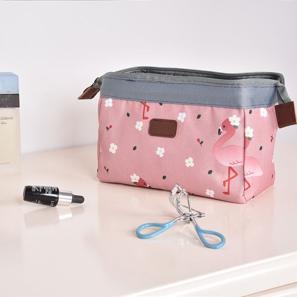 

new women flamingo portable cute multifunction beauty travel cosmetic bag organizer case makeup make up wpouch toiletry bag
