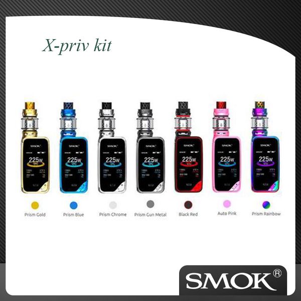 

Аутентичные SMOK X-PRIV стартовый комплект All Screen 225 Вт X Priv box Mod TFV12 Принц-распылитель Принц Новый электронный комплект сигарет