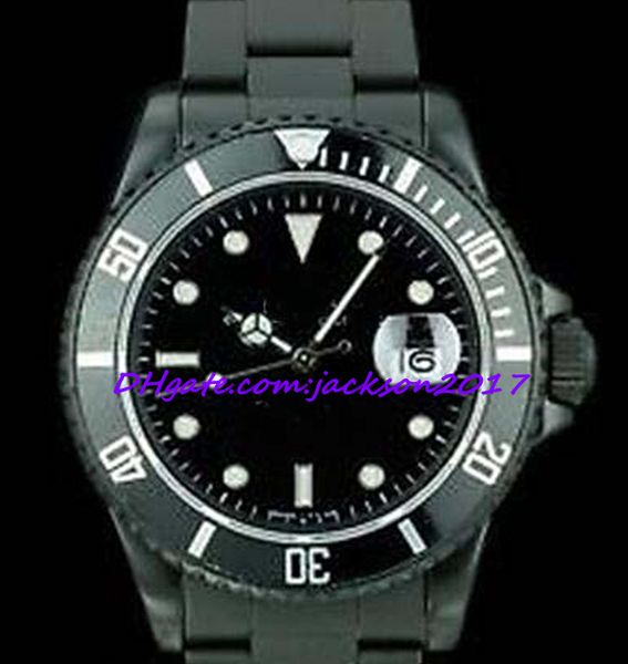 

factory supplies men's watches stainless steel 40mm 16610 pvd coat steel black casual style, Slivery;brown