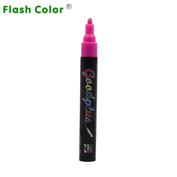 

flashcolor 8 colours highlighter pen 5mm pink liquid chalk marker pen dual nib chalkboard blackboard crafts, Black;red