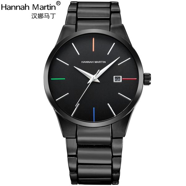 

business men watches couple waterproof quartz watches women large dial watch brand calendar clock steel table relogio masculino, Slivery;brown