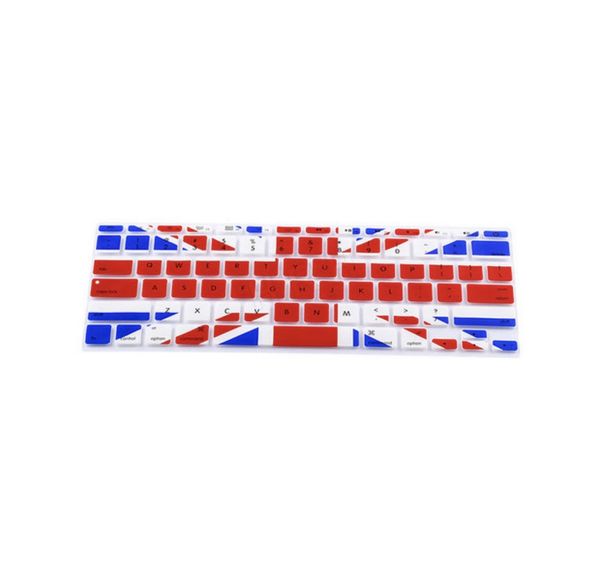 The Inglês British Flag British Skin Silicone Protector Teclado Filme para MacBook Air 11 '' PRO 13 '' 15 '' 17 '