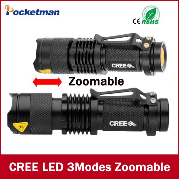 

мини светодиодный фонарик zoom 7 вт cree 2000lm водонепроницаемый lanterna led 3 режима zoomable фонарик linterna led torch 14500 батарея