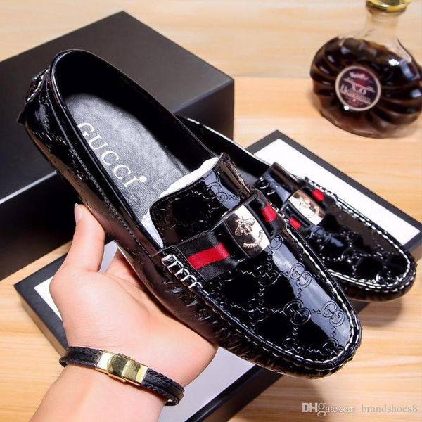 

Men 039 ca ual flat pu leather fa hion loafer for men comfortable bu ine lazy hoe lip on men hoe plu loafer, Black