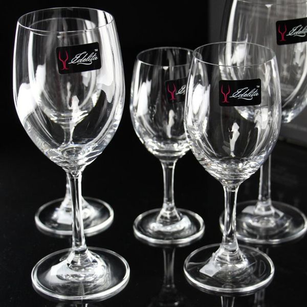 

6 pieces pack lead-crystal wine glass, large capacity, high foot wine glass, set, sober suit, customizable.460ml