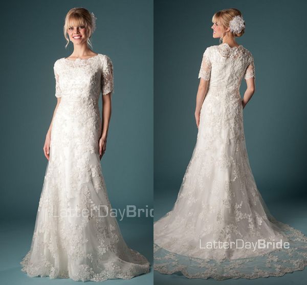 compre vestidos de novia modestos de sirena de encaje vintage de los