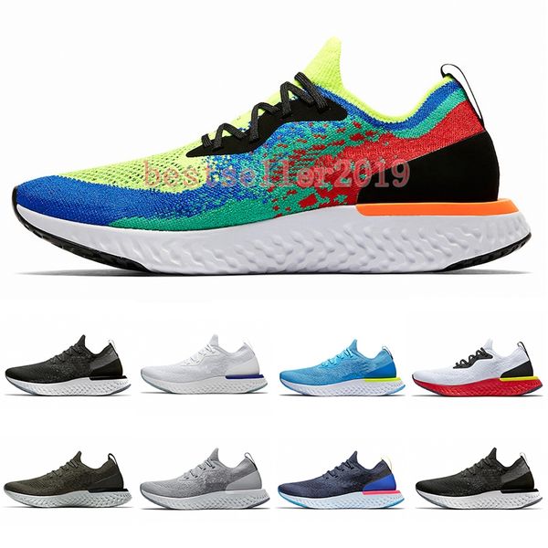 

2018 Бельгия Epic React Instant Go Fly мужчины женщины кроссовки синий свечение черный белый п