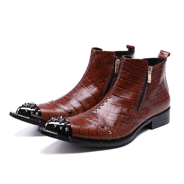 luxury rivet pointed toe ankle boots