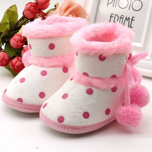 

cockcon 2017 fashion winter boots soft bottom baby girls moccasin baby warm boots non-slip booties, Black;grey