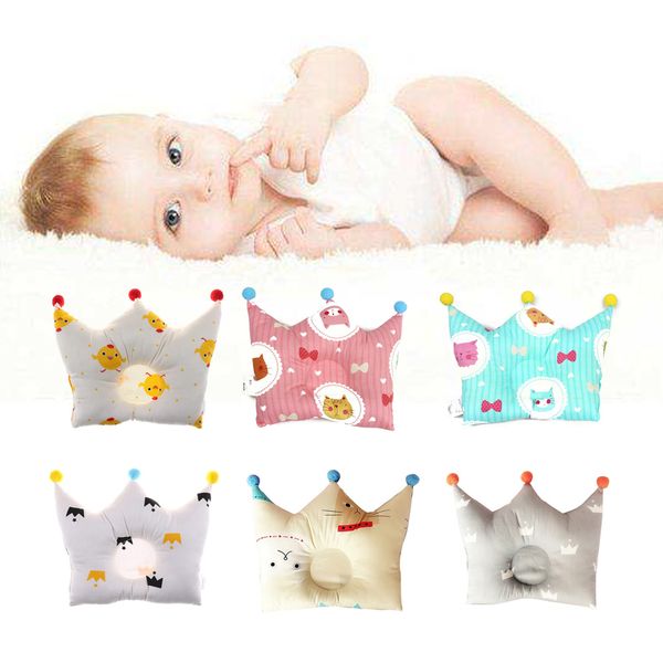 Cute Baby Shaping Pillow Toddler Crown Dot Bedding Pillows Newborn