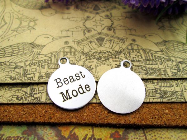 

40pcs--"beast mode"stainless steel charms more style for choosing diy charms pendants for necklace, Bronze;silver