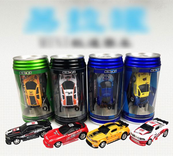 

Em new 8 color mini racer remote control car coke can mini rc radio remote control micro racing 1 64 car 8803 b