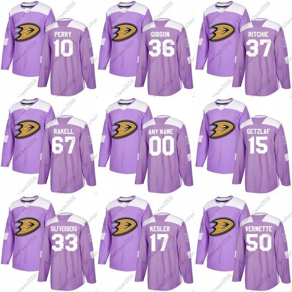 

2018 Fights Cancer Jersey 67 Rickard Rakell 50 Antoine Vermette 37 Nick Ritchie 33 Jakob Silfverberg Ducks Custom Hockey Jerseys