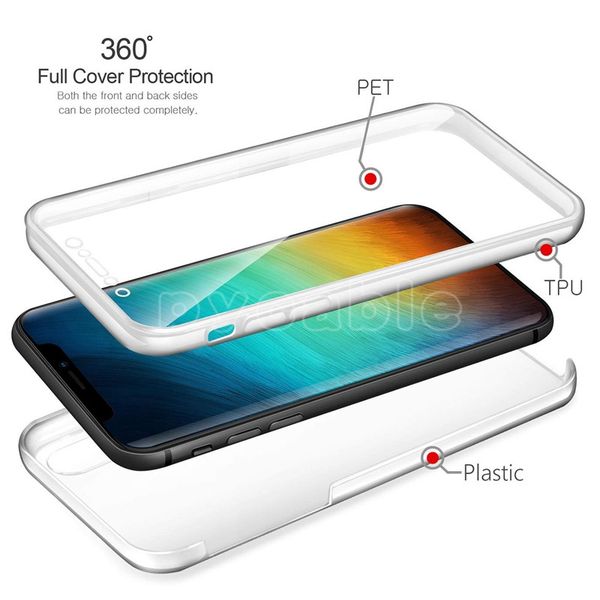 

Luxury Soft 360 Full Cover for Samsung Galaxy Note9 A8 A6 2018 s8 S9 Plus Iphone XS MAX XR 7 8 Silicone Case