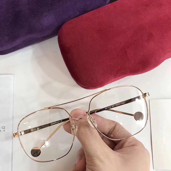 

cases rim oem prescription glasses outlet big-square gg1116 high-quality full-set glasses 54-17-146 lpeql, White;black