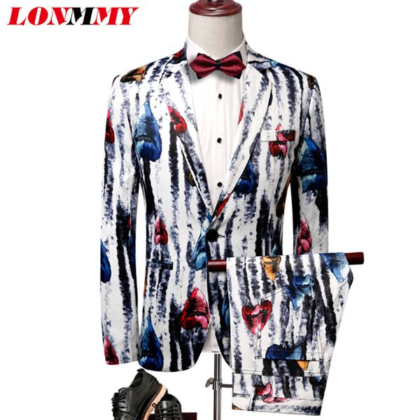 

lonmmy mens suits with pants wedding dress blazer terno masculino slim fit tuxedo blazer men jacket slim fit mens clothing new, White;black