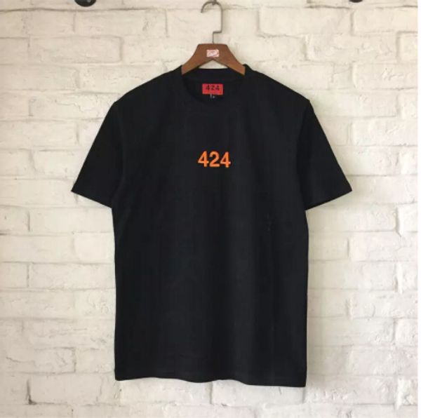 

424 печатных мужская повседневная тис хай-стрит с коротким рукавом мужской хип-хоп экипаж шеи футболки, White;black