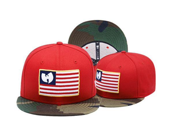 

2019 WuTang Мужчины Шляпы команды Логотип Регулируемые случайные Caps Hip Hop Flat Visor Hat Snapback