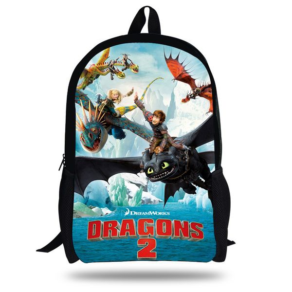 

16-inch mochila infantil how to train your dragon backpack children school bags boys hiccup toothless backpack kids age 7-13 y18110107