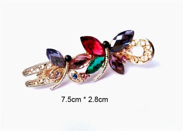 

Bridal hair jewelry charm gold plated cry tal butterfly hair clip hairpin wedding hair acce orie for women gift r233