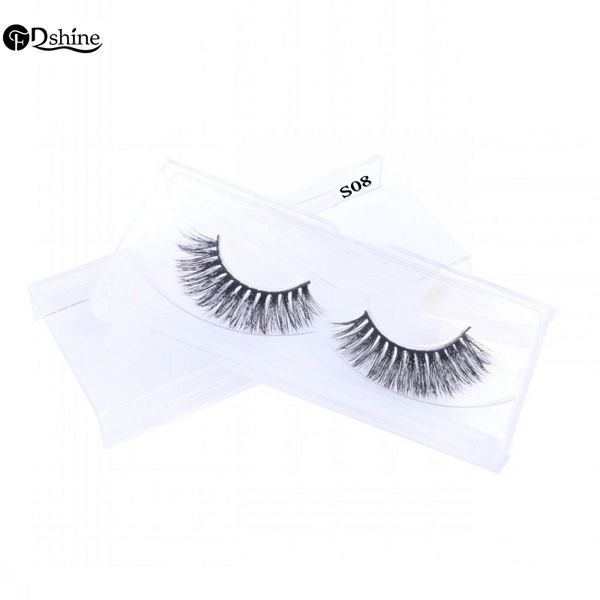 

fdshine 3d mink eyelashes 100% handmade mink hair full strip lashes natural long thick false eyelashes for beauty makeup