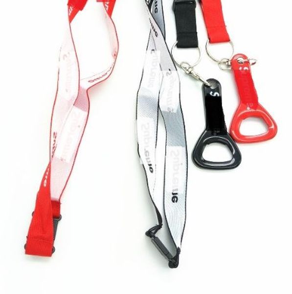 

fahion sup ss14 bottle opener lanyard black red color in stock cheerleading