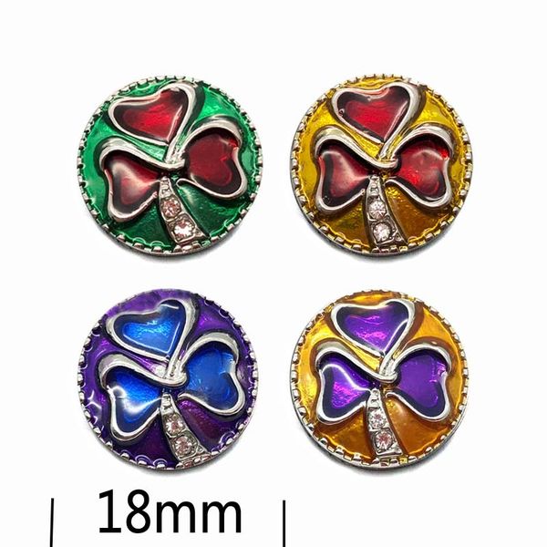 

flowers w168 18mm 20mm rhinestone metal button for snap button bracelet necklace jewelry for women silver jewelry