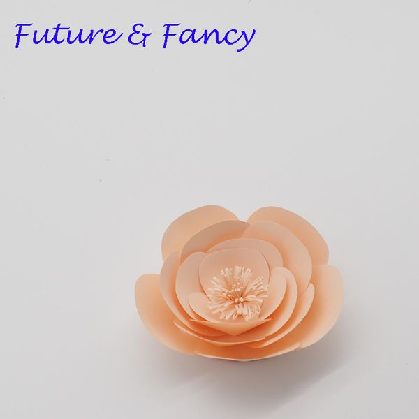 

1 piece 10cm cardstock personalized small paper flower for wedding backdrops windows display kids' room decorations handmade