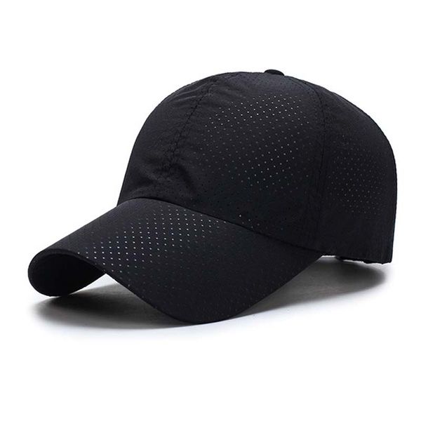 

men's quick-drying stretch summer breathable parasol cap mesh baseball cool stuff tenniscap ponytail visor tennis cap h5, Black;white