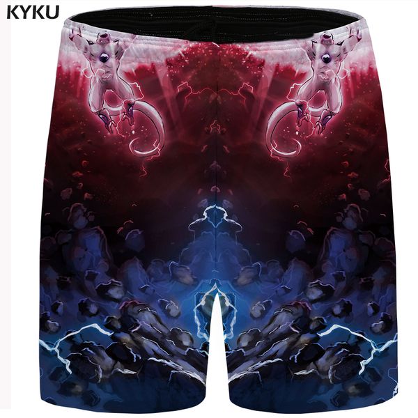 

kyku short men colorful animal casual shorts plus size short cargo mens shorts 2018 new summer sweat high quality, Black