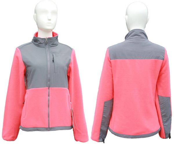

fashion outdoor womens jackets clothes the nort face denali fleece jackets hoody snowboard snow coat winter warm for women, Blue;black