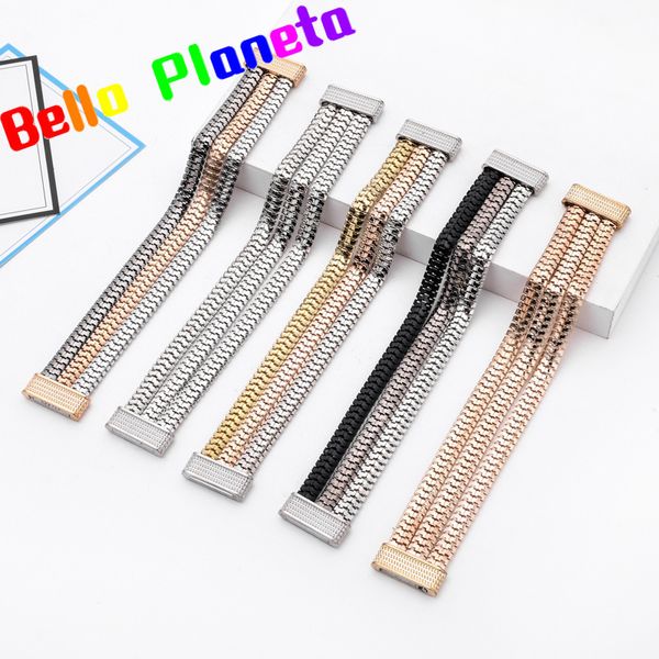 

trend new men's and women's snake chain magnet buckle bracelet cuir femme homme pulseras de mujer tom hope bouton pression, Golden;silver