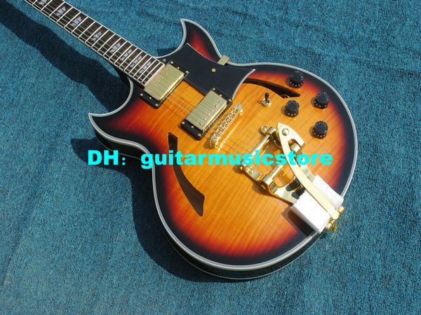 

оптовая гитара sunburst старинные классические джазовые гитары с тремоло oem из китая